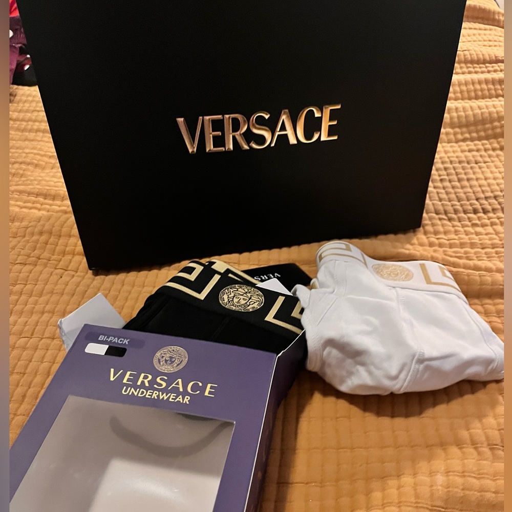 NWT Versace 2 pack low Rise underwear